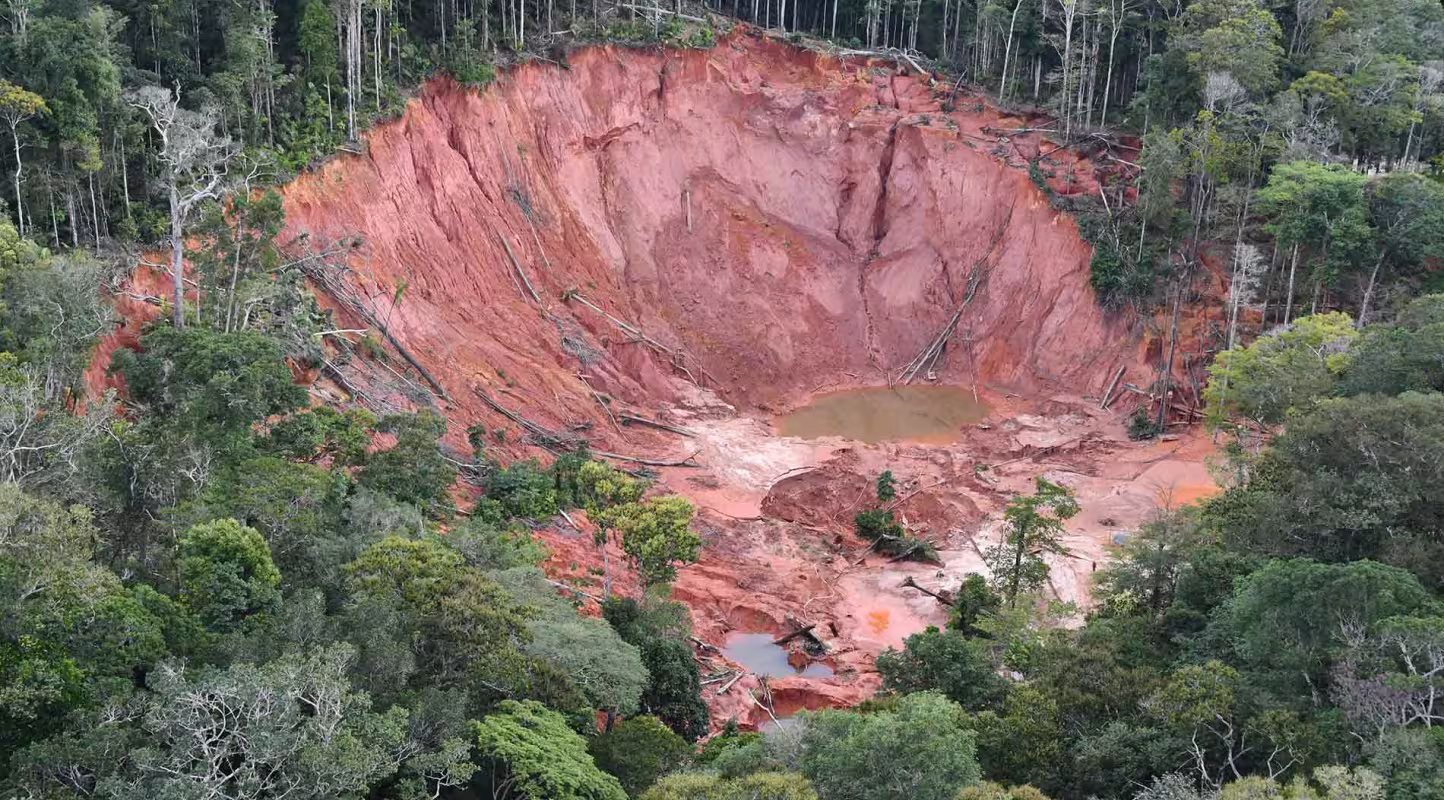 Orpaillage illégal en Amazonie